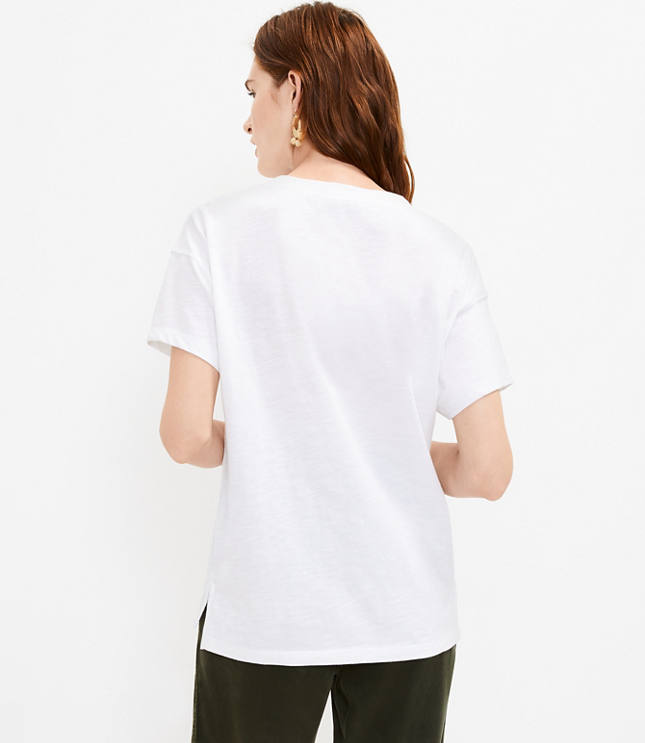 Oversized discount crew tee