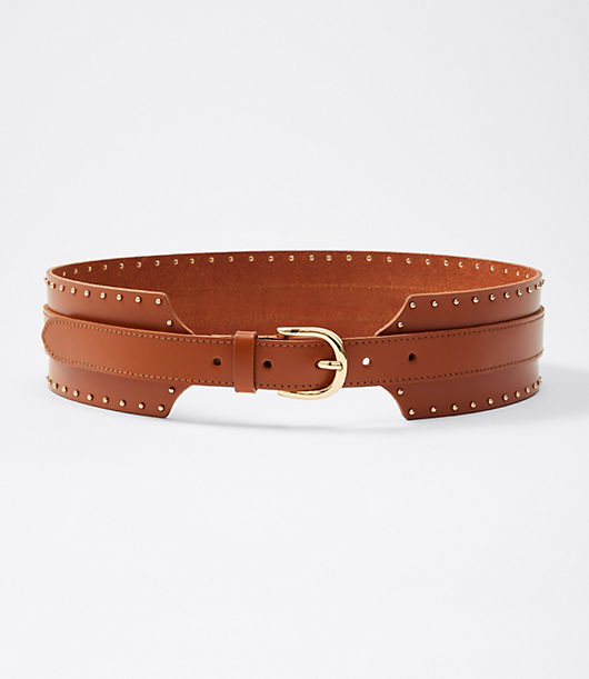 Loft Leather Wide Waist Belt