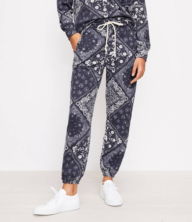 Lou & Grey Bandana Terry Sweatpants