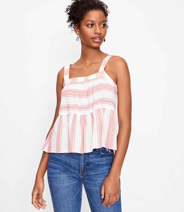 Striped Tiered Cami