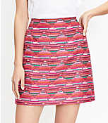 Ikat Jacquard Mini Skirt carousel Product Image 1
