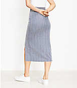 Striped Pull On Slit Skirt carousel Product Image 3