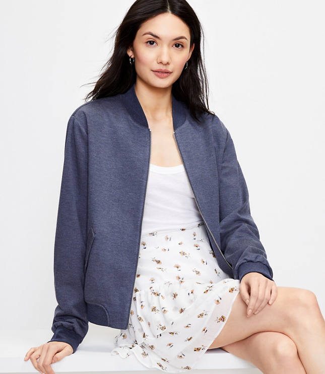 Loft Knit Bomber Jacket