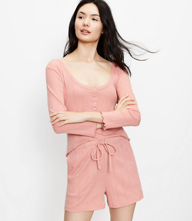 Henley pajama top hot sale