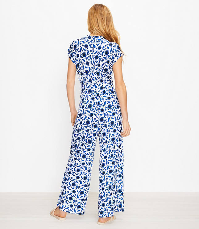 Loft store blue jumpsuit