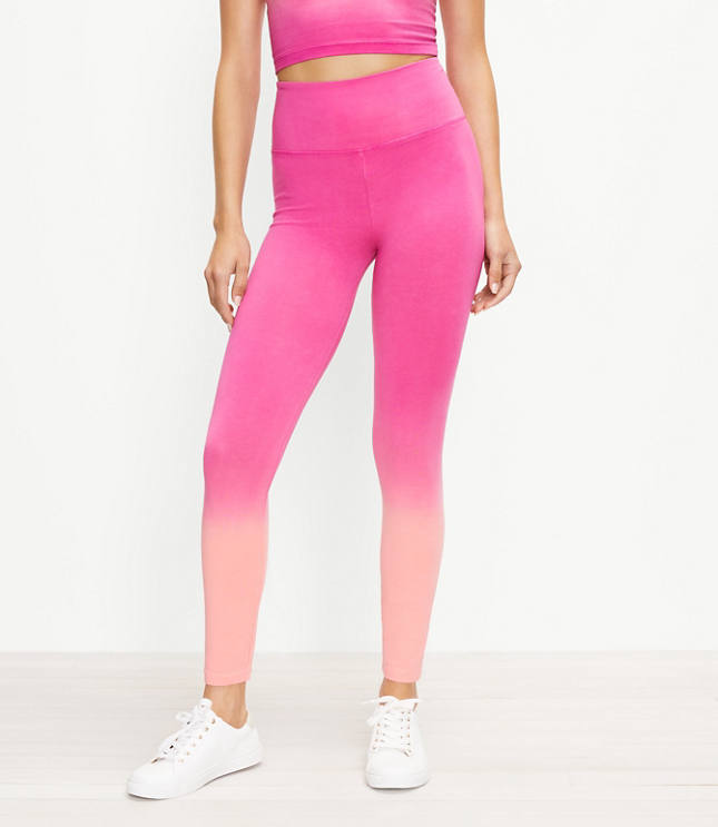 Loft Petite Lou & Grey Dip Dye High Rise Essential Leggings