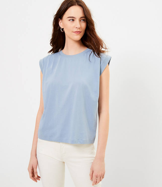 loft sleeveless tops