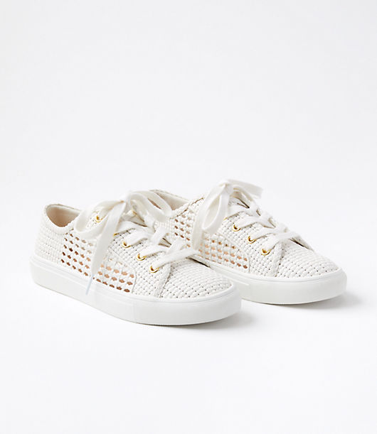 Loft Woven Lace Up Sneakers
