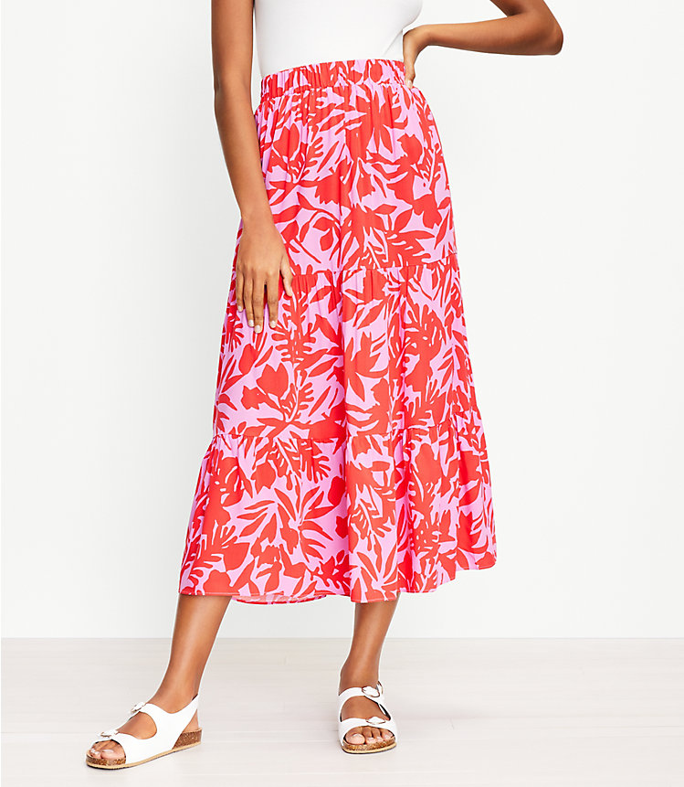 Tropic Tiered Maxi Skirt image number 0