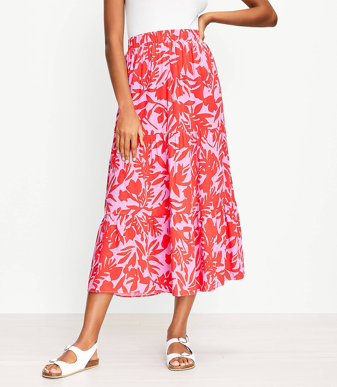 Tropic Tiered Maxi Skirt