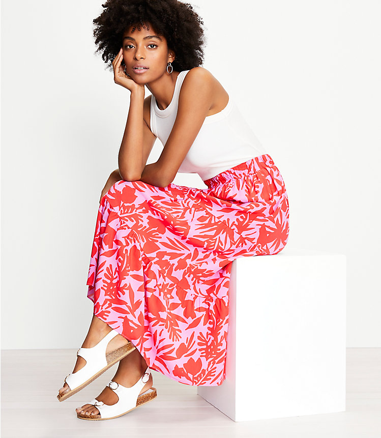 Tropic Tiered Maxi Skirt image number 1