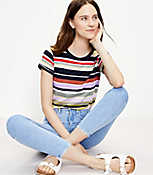 Striped Everyday Crew Neck Tee carousel Product Image 2