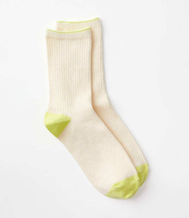 Loft Ribbed Crew Socks