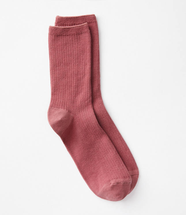 Loft Ribbed Crew Socks