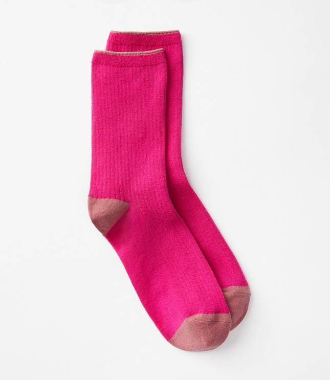 Loft Ribbed Crew Socks