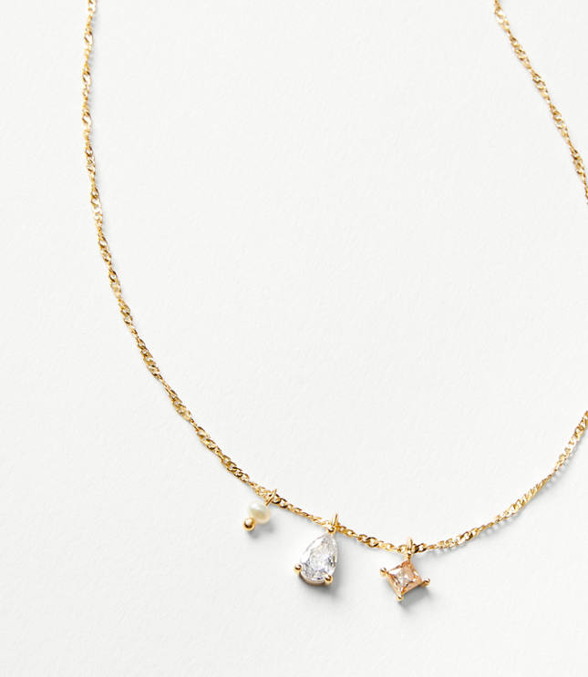 DemiFine Cluster Charm Necklace