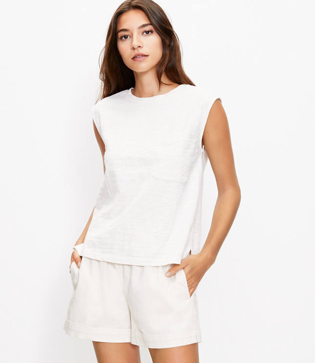 Loft Lou & Grey Softserve Slub Pocket Tank