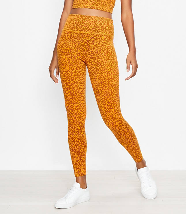 Loft Lou & Grey Leopard Print High Rise Essential Leggings
