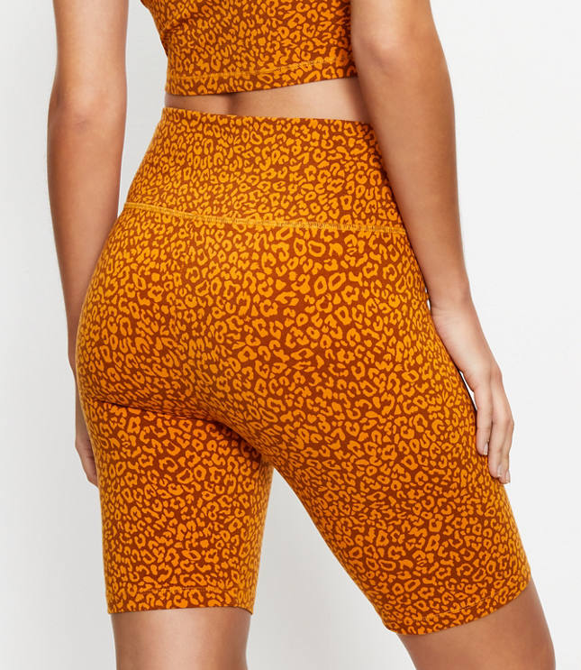 Lou Grey Leopard Print Bike Shorts