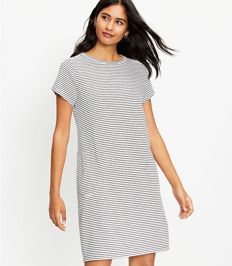 Striped Pocket Sweatshirt Dress image number 0