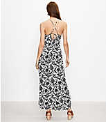 Petite Vine Tie Back Strappy Maxi Dress carousel Product Image 3