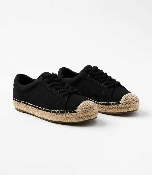 Espadrille Lace Up Sneakers