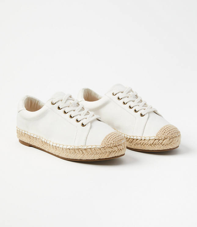 Loft Espadrille Lace Up Sneakers