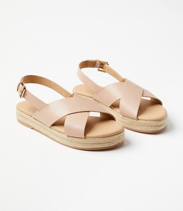 Loft Criss Cross Espadrille Sandals