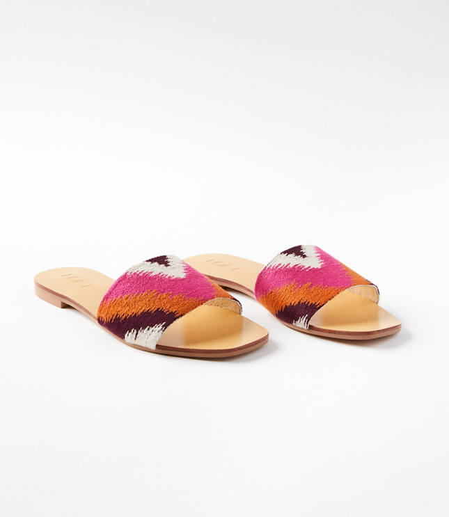 Loft Ikat Slide Sandals