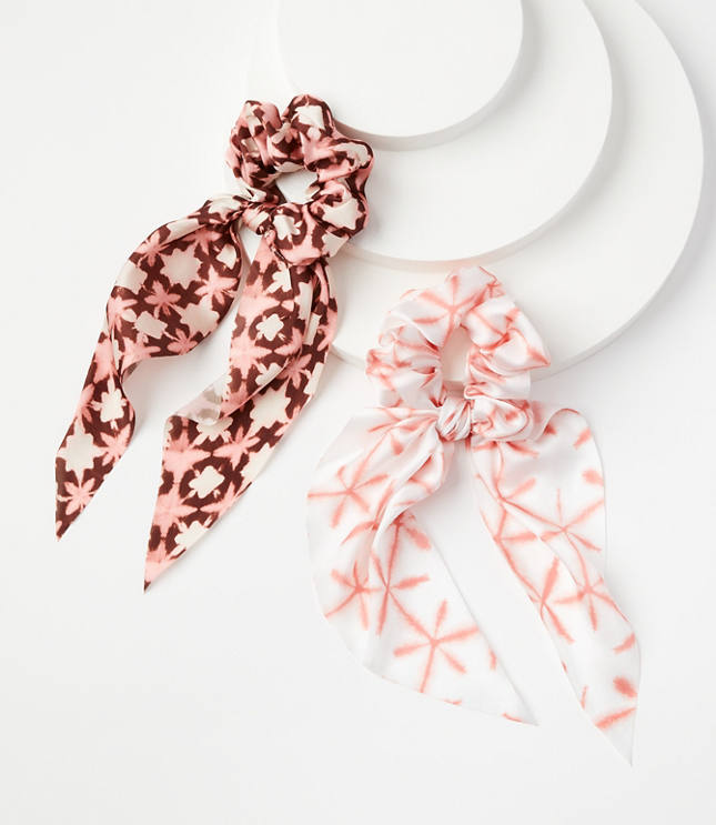 Loft Tie Dye Scarfed Scrunchie Set