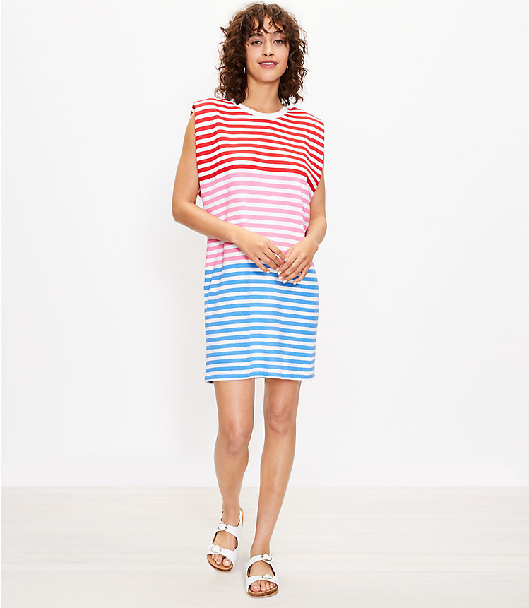 Striped Muscle Tee Dress image number 0