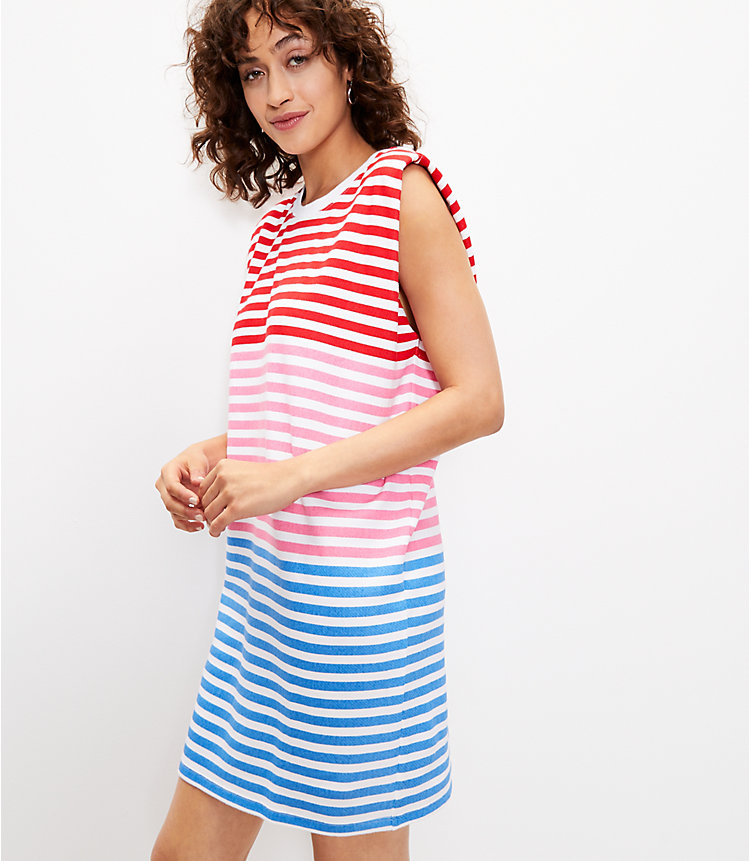Striped Muscle Tee Dress image number 1