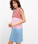 Striped Muscle Tee Dress carousel Product Image 2