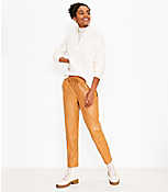Pull On Slim Pants in Faux Leather carousel Product Image 1