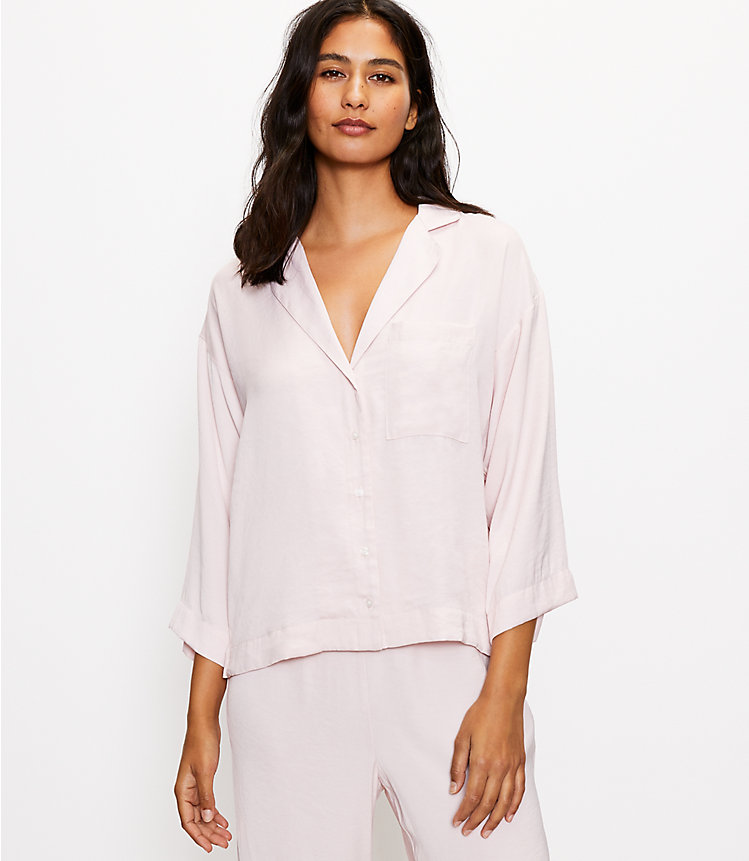Silky Pajama Top image number null