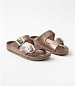 Rubber Buckle Slide Sandals carousel Product Image 1