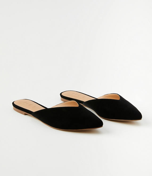 Embossed Mule Flat