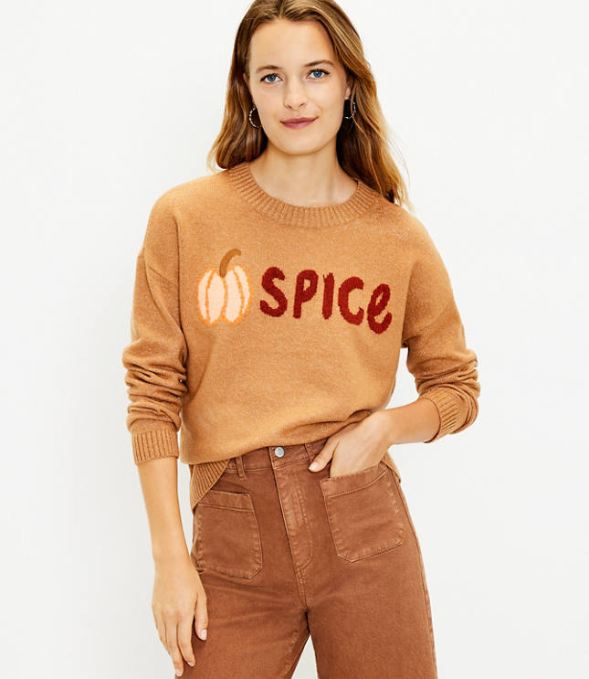 Pumpkin spice color sweater hotsell