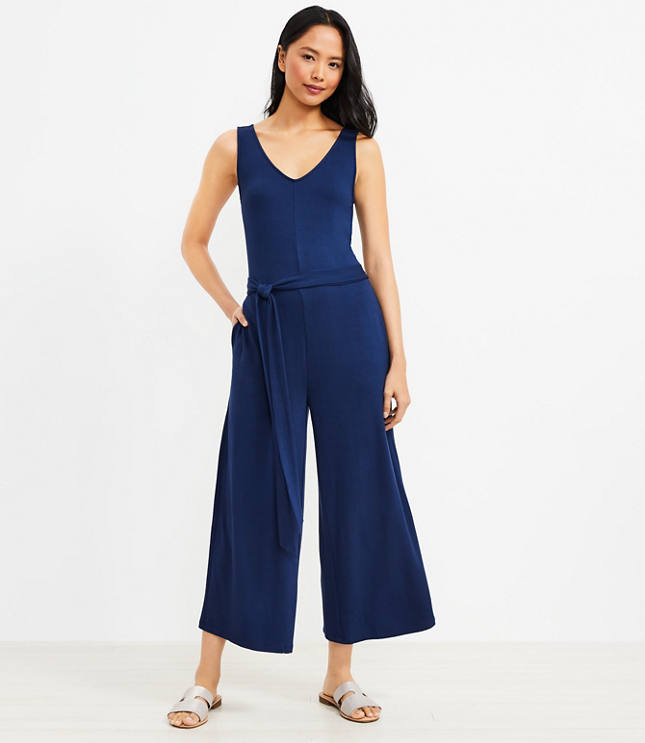 Lou & Grey Signature Softblend Lite Double V Jumpsuit