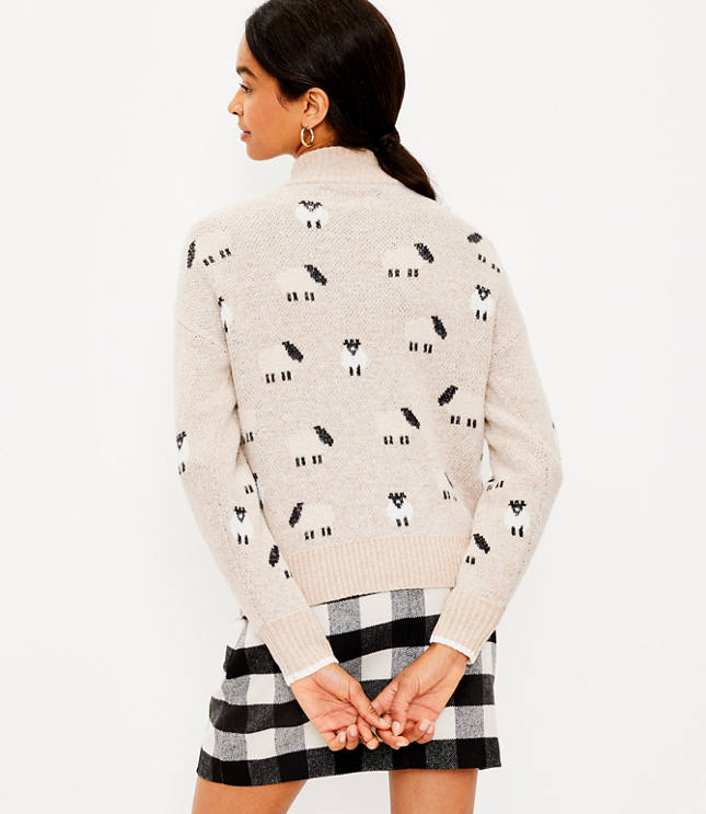 loft sheep zip sweater