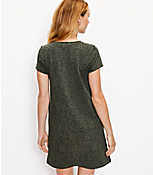 Leopard Print Sweatshirt Pocket Dress carousel Product Image 3