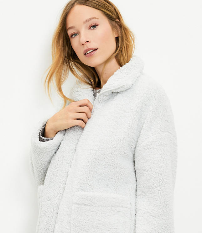 LOFT LOFT Lou & Grey Colorblock Cozy Up Sherpa Jacket