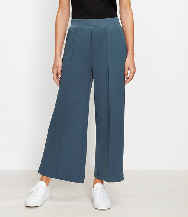 Pull On Wide Leg Crop Pants