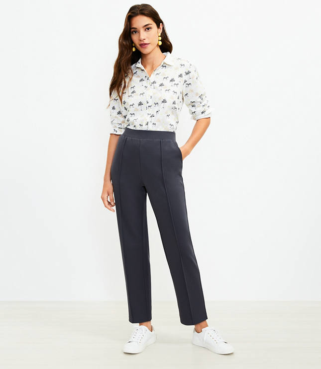 Tall Pintucked Fluid Taper Pants