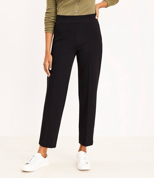 Seasonless Ponte Pull-on Pant in Black – meison