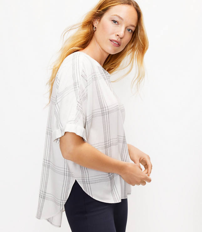 Plaid Henley Shirt