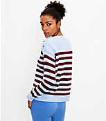 Striped Shoulder Button Sweater carousel Product Image 3