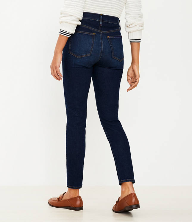 High Rise Skinny Jeans Classic Dark Indigo Wash