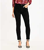 Mid Rise Skinny Jeans in Black carousel Product Image 1