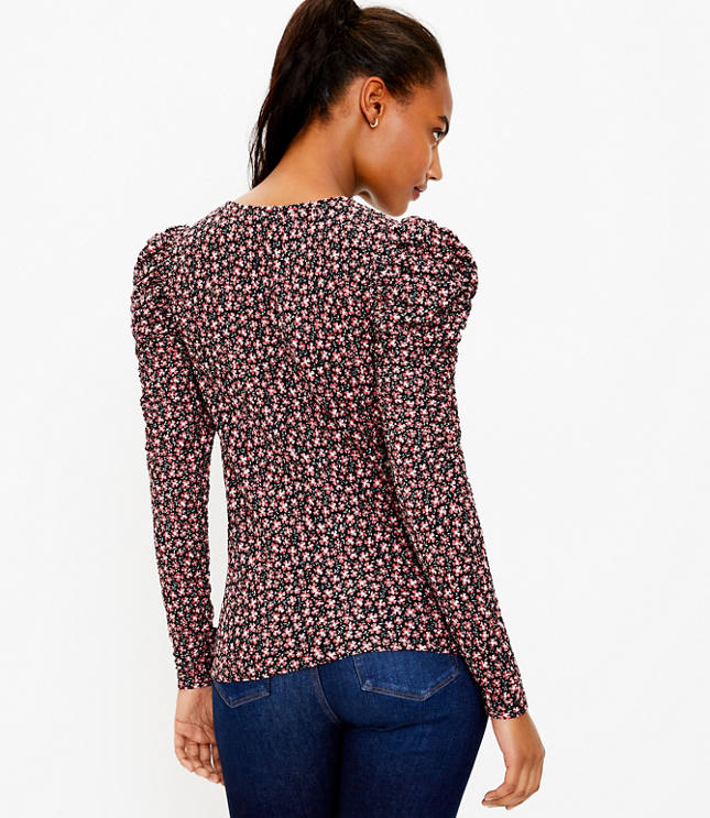 Loft puff sales sleeve top